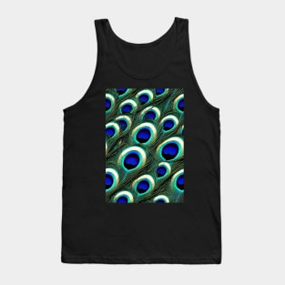 Beautiful colorful Peacock feather pattern - perfect for birdlovers #3 Tank Top